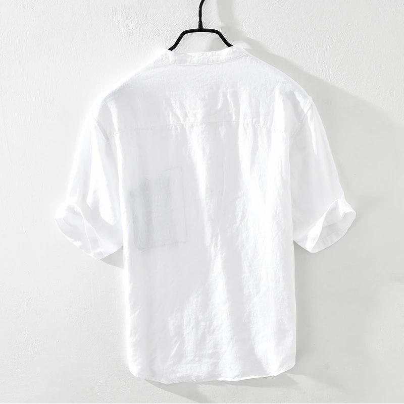 Black And White Combo Half Sleeve Summer Shirt