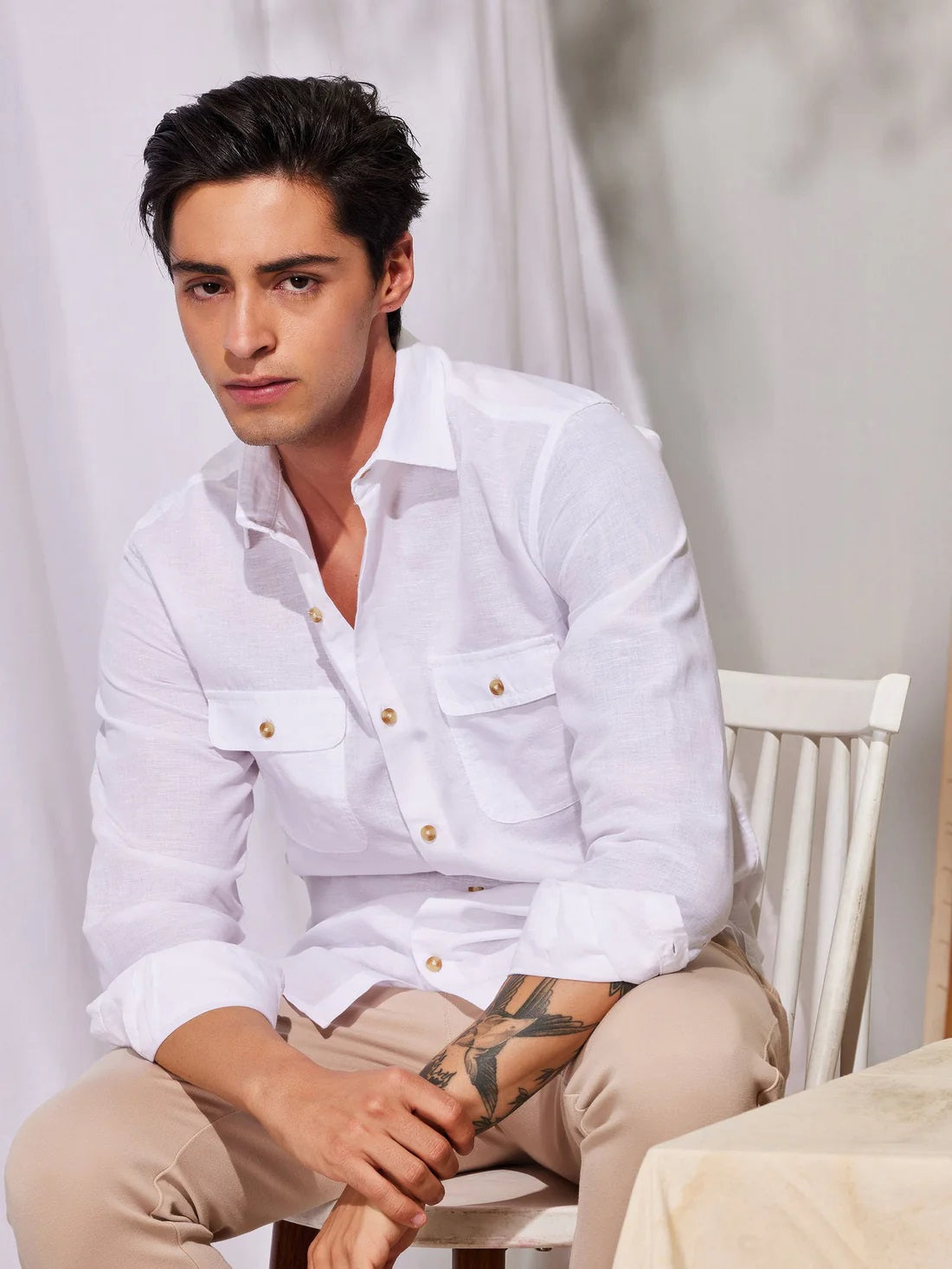 Off White Full Sleeve Shirt
