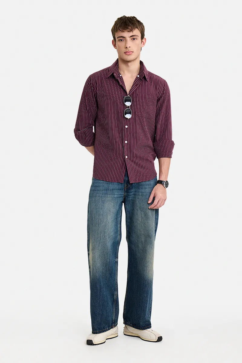 100% Cotton Oxford Stripes Shirt